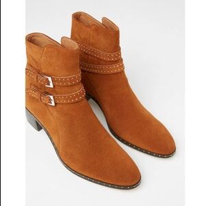 The Kooples Suede western ankle boots